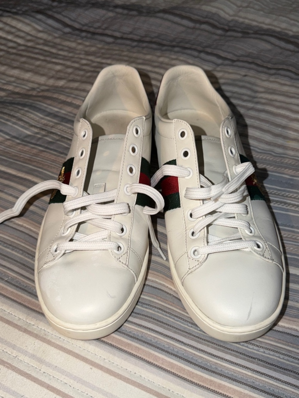 Gucci White Leather Women's Sneakers